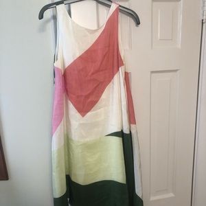 Tibi colorblock sleeveless dress